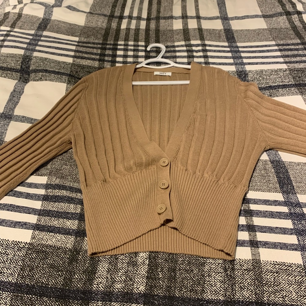Balloon sleeve cardigan - Picture 3 of 8